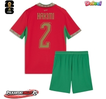 Maroko Achraf Hakimi #2 Koszulka Podstawowa dzieci MŚ 2026 Krótki Rękaw (+ krótkie spodenki)